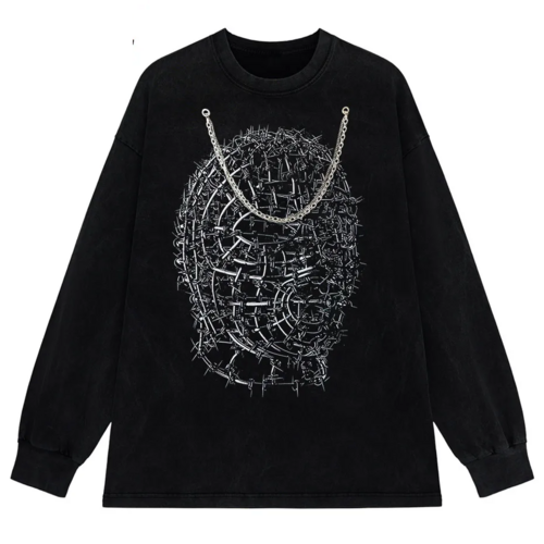 Gothic Vintage Grunge Y2K Oversized Anime T-Shirt